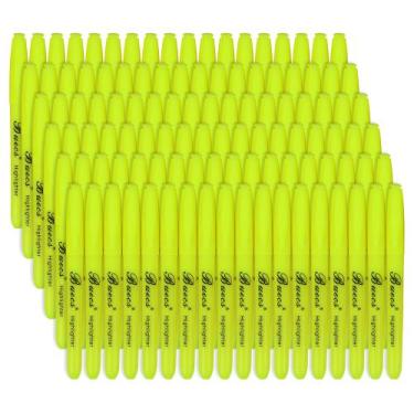Imagem de Highlighters Buecs Bulk Pack 180 unidades em amarelo fluorescente