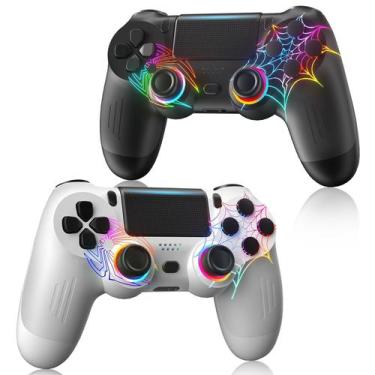 Imagem de Controlador sem fio DEFNDR para PS4 com design de padrão de aranha