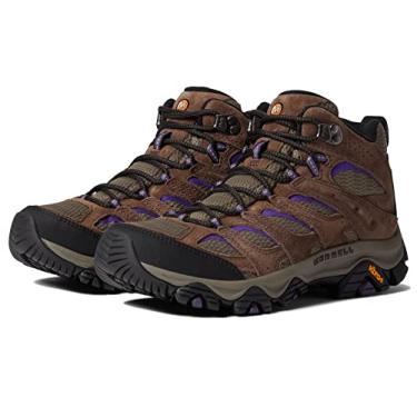 Imagem de Merrell Bota feminina Moab 3 Mid Hiking, Suporte/roxo, 8.5