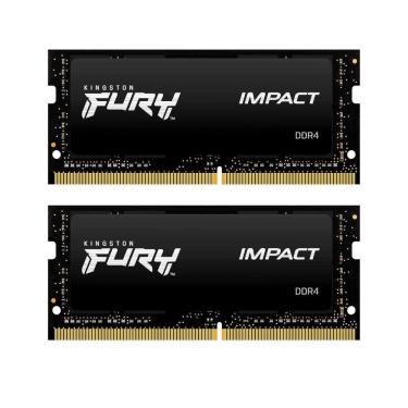 Imagem de Kit 2x Memória RAM Para Notebook DDR4 16gb 3200Mhz CL20 Kingston Fury Impact KF432S20IB/16