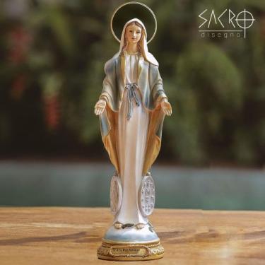 Imagem de Imagem Nossa Senhora Das Graças 30cm Resina Coleção Estilo - Sacro