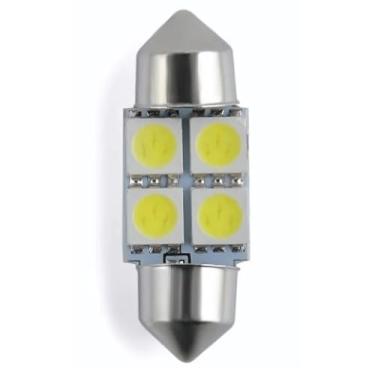 Imagem de Lâmpada LED Pingo Torpedo Luz Teto Placa Porta Luvas Bagageiro Malas Quebra Sol 31MM - Torpedo