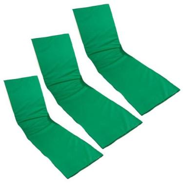 Imagem de Colchonete Almofadado Espreguiçadeira Piscina Verde Liso 3un - DreamIn