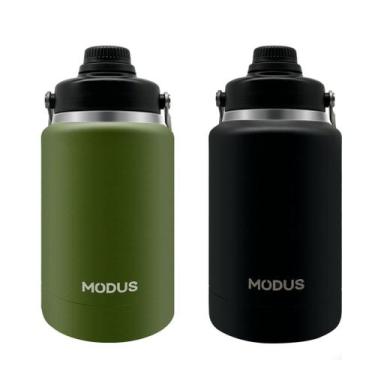 Imagem de Garrafa Térmica 1,9 Litros Com Divisória Compartimento Café Chá Whey p