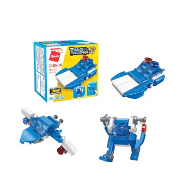 Imagem de Keepplay Bloco de Montar Lancha de Patrulha TransCollector Construção e Polícial 3 em 1