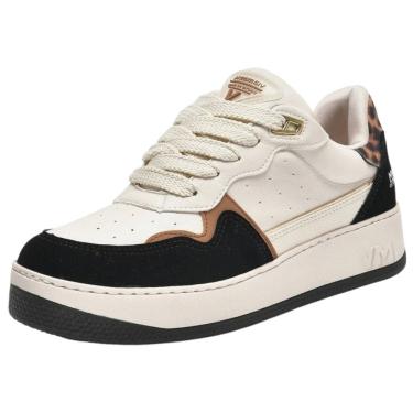 Imagem de Tênis Feminino Flatfform Animal Print Casual Via Marte