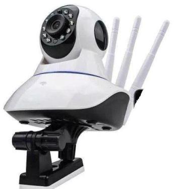 Imagem de Câmera Ip Sem Fio 360 3 Antenas Hd Wifi Rj45 Visão Noturna - Luatek