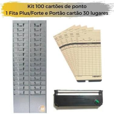 Imagem de 100 cartões de ponto fita henry plus forte chapeira 30 lug - CHAPMIL