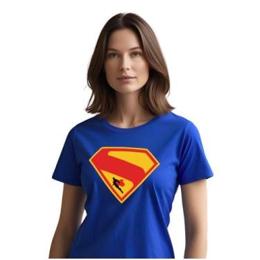 Imagem de Camiseta Super Man Adulto - Glev.Conceito, M, Azul