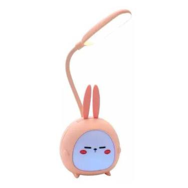 Imagem de Candeeiro de mesa de mesa RGB LED recarregável Kawaii Design - Lightbe