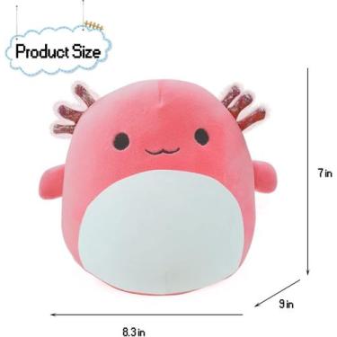 Imagem de Brinquedos de pelúcia, fofo axolotl pelúcia animal pelúcia travesseiro