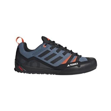 Imagem de adidas Tênis de caminhada masculino Terrex Swift Solo Approach, Wonder Steel/Core Black/Semi Impact Orange-Black, 15 Women/14 Men