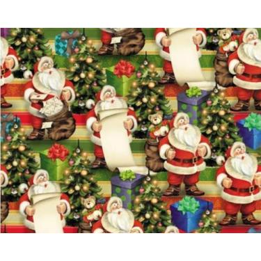 Imagem de Bobina de Papel para Embrulho de Presente Natal 60cmx100m - SAO JOAO, 
