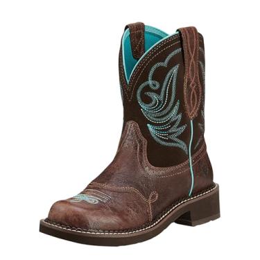 Imagem de Ariat Bota feminina Fatbaby Heritage Dapper Western, Royal Chocolate/Fudge, 38