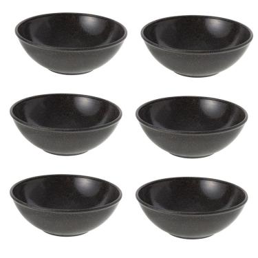 Imagem de 6Un Tigela Bowl 700Ml Salada Petiscos Preto