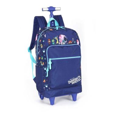 Imagem de Mochila De Rodinhas Roxa Divertidamente 2 Juvenil Escolar