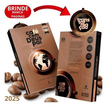Imagem de 10X Livro Café Com Deus Pai Junior Rostirola Porções Reno