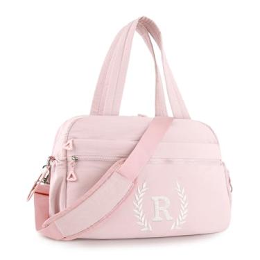 Imagem de Bolsa de ginástica feminina – Bolsa esportiva bordada personalizada para homens – Bolsa esportiva personalizada para viagem e treino com manga de bagagem – Presente atencioso para mãe, menina, filha