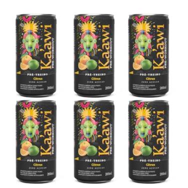 Imagem de Pré-Treino Ka`awi Pronto para Beber - Pack 6 Latas de 269ml (Citrus)
