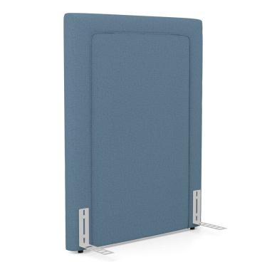 Imagem de Cabeceira Cama Box Solteiro Alba 90cm com Frame Linho Azul - Abmaza