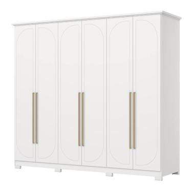 Imagem de Guarda Roupas Casal 6 Portas 6 Gavetas Americano Tulipa
