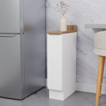 Imagem de Balcão Porta Tempero 20cm com Tampo com Rodape Ipanema CabeCasa Madeir