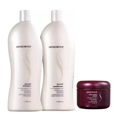 Imagem de Senscience Smooth - Shampoo+Condicionador 1L+Mascara Inner Restore Int