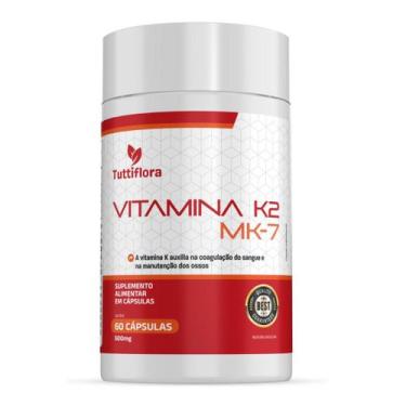 Imagem de Vitamina K2 MK-7 60 Cápsulas 500mg Tuttiflora