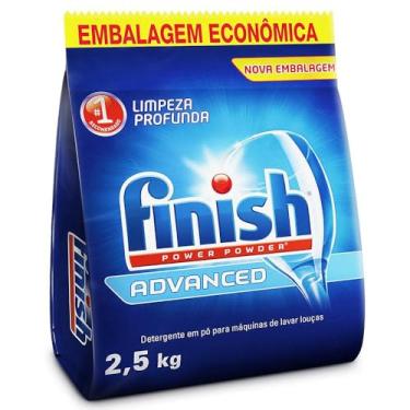 Imagem de Finish Advanced Detergente para Lava Louças em Pó, Sabão Limpeza Profunda, 2,5kg
