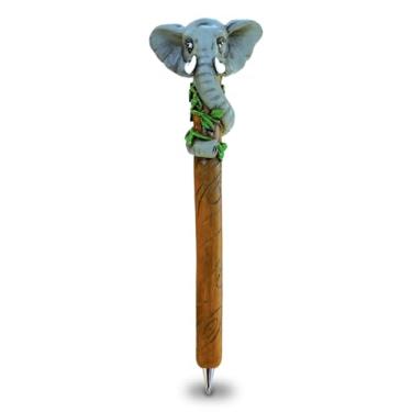 Imagem de Caneta de elefante Planet Pens – Linda caneta esferográfica divertida e exclusiva para crianças e adultos e materiais de escritório, caneta esferográfica colorida, instrumento de escrita de animal para decoração de mesa de escritório e escola