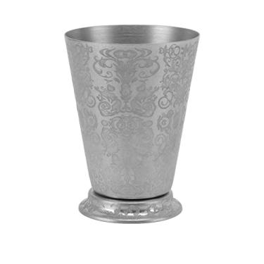 Imagem de Copo Julep, Copo de Julep de Menta com Contas, Copo de Julep de Menta Martelado, Mini Copo de Julep de Menta Banhado a Prata, Copos de Bebida com Álcool Mix de Festa Julep (Textura Totem)