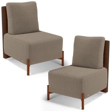 Imagem de Kit 02 Poltronas Decorativas Sala De Estar Living Hungria L02 material