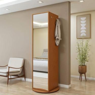 Imagem de Sapateira Giratória com Porta de Espelho para 11 a 20 Pares Esthela - 