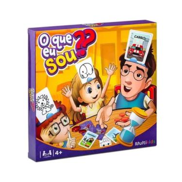 Imagem de Jogo O Que Eu Sou 60 Peças com Cartas, Faixas e Ampulheta Multikids - 