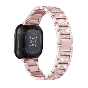 Imagem de Pulseiras Bling de reposição Mtozon para fitbit Sense 2/Sense/Versa 4/