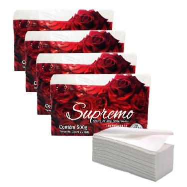Imagem de Papel Toalha 4000 Fls Interfolha Branco 100% Virgem Supremo