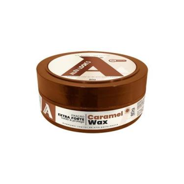Imagem de Pasta modeladora com fixação extra forte caramel wax - alfa look's 80g