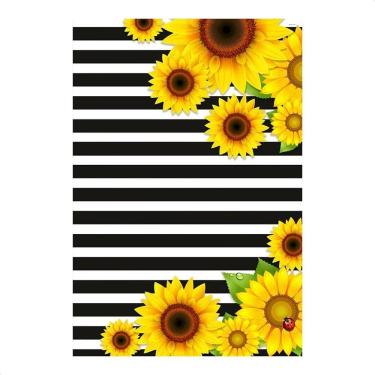 Imagem de Painel De Festa Retangular Aniversário Sublimado 1 Girassol