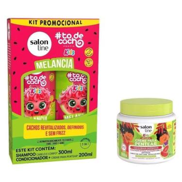 Imagem de Kit Básico Shampoo + Condicionador e Creme para Pentear Melancia Salon