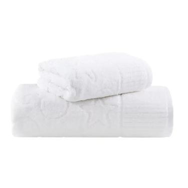 Imagem de Jogo Toalhas Em Algodão 2 Peças Zodíaco - Buddemeyer Branco