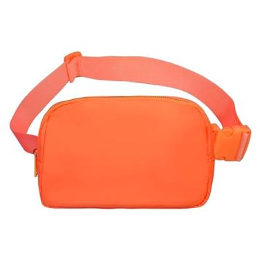 Imagem de Bolsa de cintura unissex – Pochete leve ajustável para mulheres e homens, presente de Páscoa, Laranja
