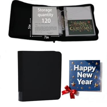 Imagem de Magiarcana Organizador de fichário para cartões comemorativos, caixas de armazenamento e exibição; álbum de fotos de cartões de Natal, organizador de porta-cartões de aniversário, cartão de casamento