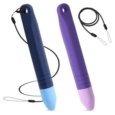 Imagem de 2 canetas Stylus amigáveis para tela sensível ao toque, caneta Stylus Crayon e cabos antirolantes, para tela sensível ao toque Stylus para dispositivos Kindle Ipad iPhone Touch Screen