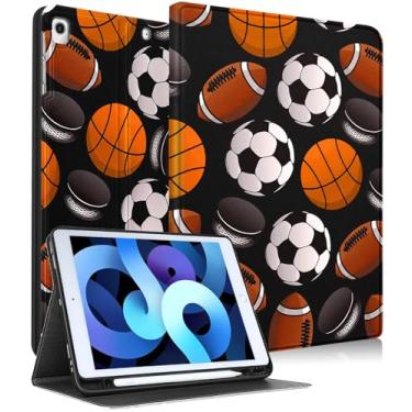 Imagem de Uppuppy Capa para iPad 9ª/8ª/7ª geração, 10,2 polegadas, meninos, mulheres, fofo, capa inteligente, porta-lápis, desenho animado, adolescentes, crianças, divertido, masculinas, meninas, capas para Apple iPad 7/8/9 geração A2602 A2270 A2197