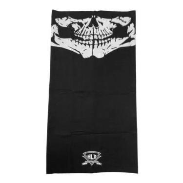 Imagem de Bandana Caveira Tubo Flex HLX Preto Branco