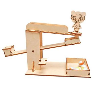 Imagem de Kit de experimentos científicos, gangorra de mármore de madeira DIY pa