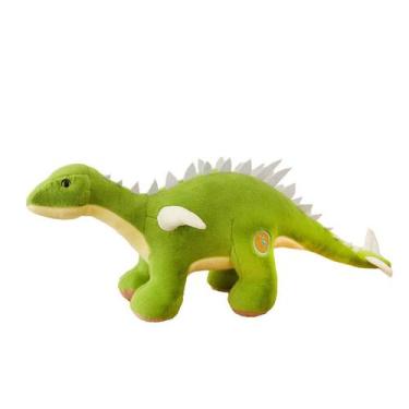 Imagem de Boneca de dinossauro Stegosaurus de pelúcia com design de desenho anim