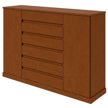 Imagem de Comoda Sapateira Vedra 7 Gavetas 2 Portas Frassino.