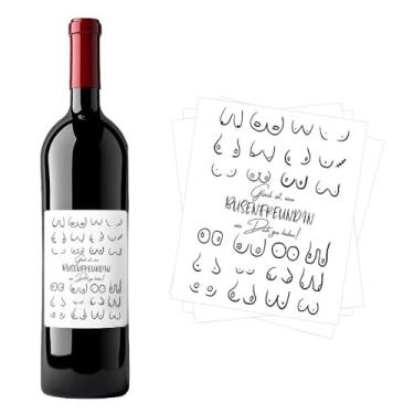 Imagem de Etiquetas adesivas de garrafa de vinho para mulheres, melhores amigas, presentes de aniversário de Natal para melhores amigas, decorações de festa temáticas de vinho para meninas, presentes de