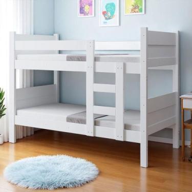 Imagem de Beliche Funcional Resistente Fortaleza em Mdf Vira 2 Camas Solteiro Br